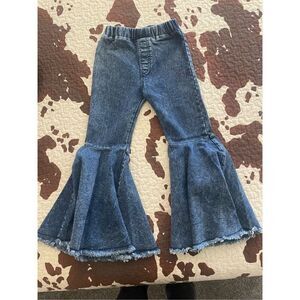 Girls Blue Flare Jeans